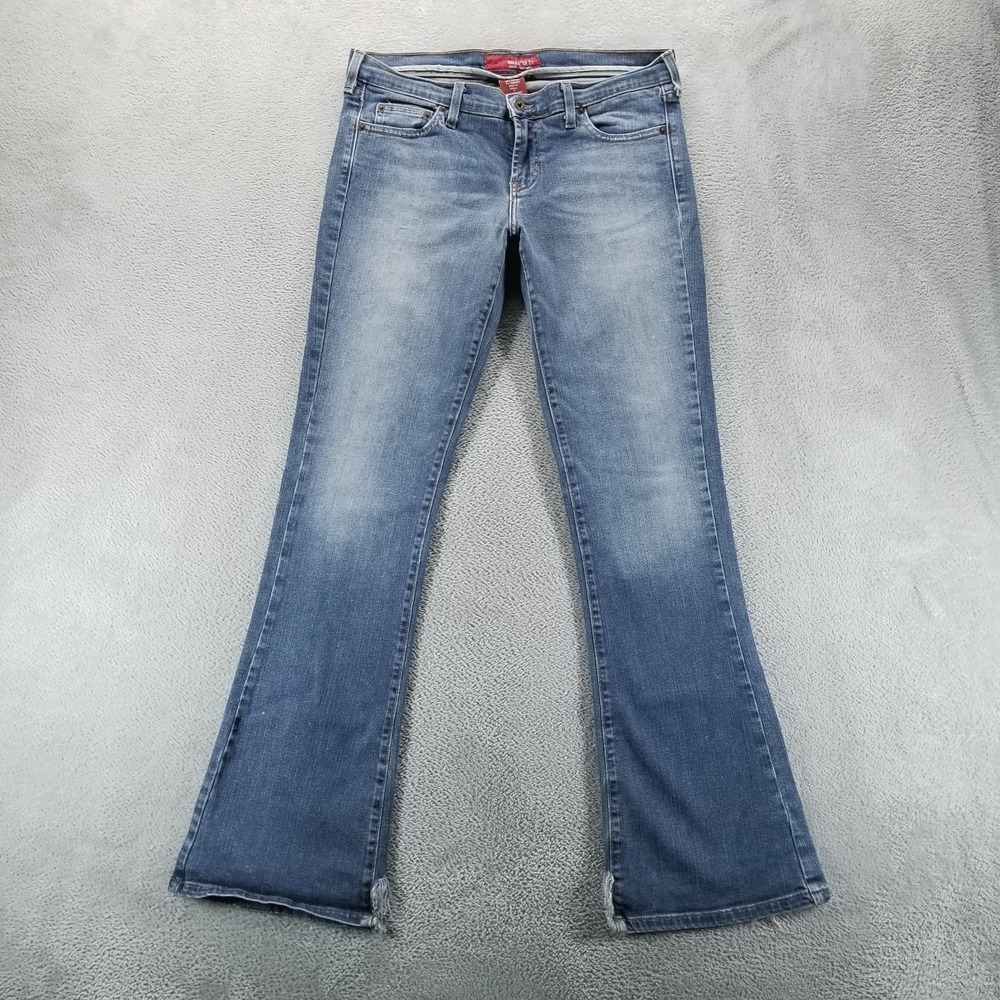 VTG Hollister Jeans Womens 11 Blue Low Rise‎ Flare Y2K Faded Medium Wash